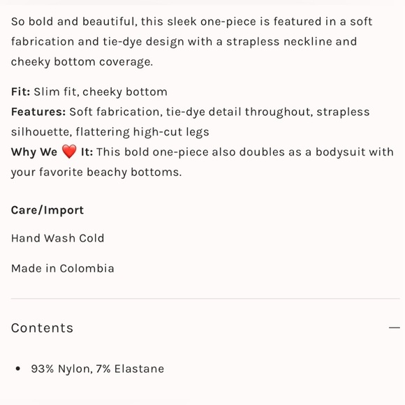 NWT Martha Rey Anais One-Piece Swimsuit - Picture 4 of 4